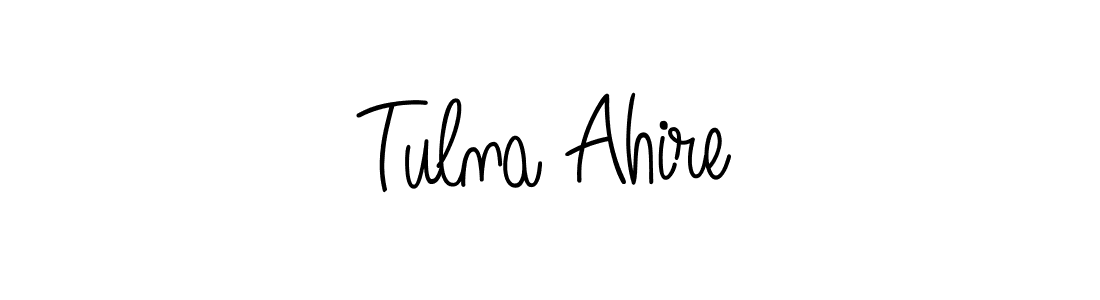 You can use this online signature creator to create a handwritten signature for the name Tulna Ahire. This is the best online autograph maker. Tulna Ahire signature style 5 images and pictures png