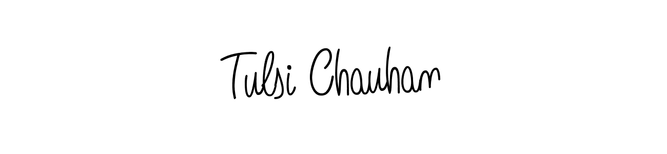 How to make Tulsi Chauhan signature? Angelique-Rose-font-FFP is a professional autograph style. Create handwritten signature for Tulsi Chauhan name. Tulsi Chauhan signature style 5 images and pictures png