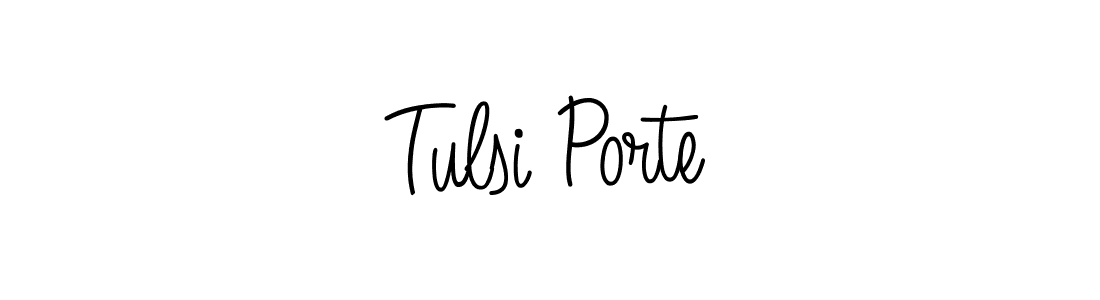 How to make Tulsi Porte signature? Angelique-Rose-font-FFP is a professional autograph style. Create handwritten signature for Tulsi Porte name. Tulsi Porte signature style 5 images and pictures png