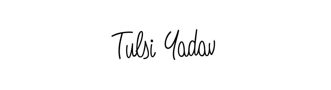 if you are searching for the best signature style for your name Tulsi Yadav. so please give up your signature search. here we have designed multiple signature styles  using Angelique-Rose-font-FFP. Tulsi Yadav signature style 5 images and pictures png