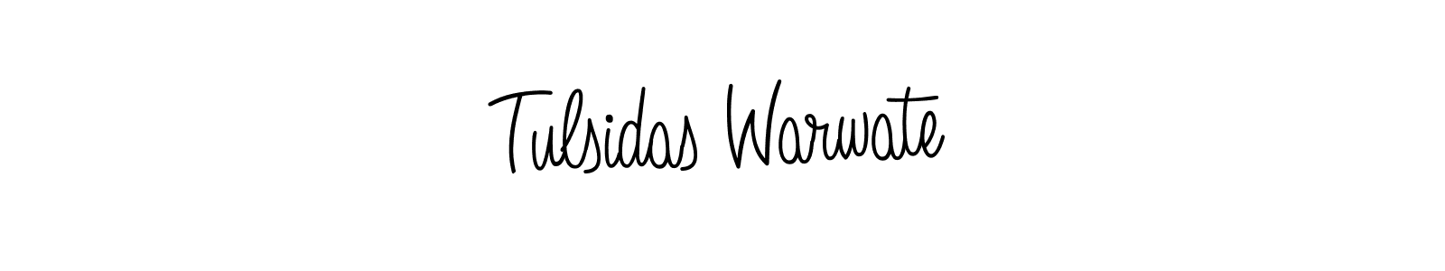 Design your own signature with our free online signature maker. With this signature software, you can create a handwritten (Angelique-Rose-font-FFP) signature for name Tulsidas Warwate. Tulsidas Warwate signature style 5 images and pictures png