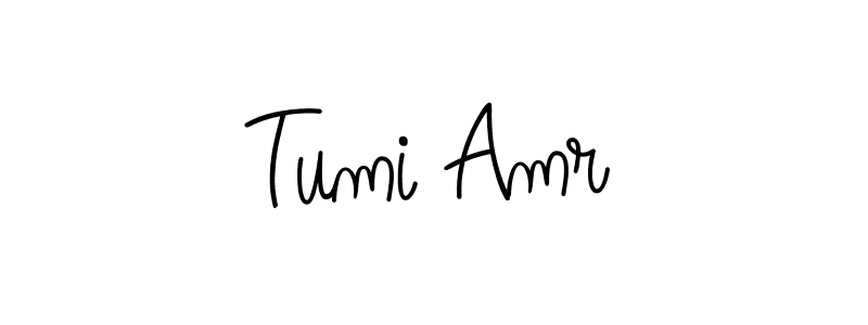 Design your own signature with our free online signature maker. With this signature software, you can create a handwritten (Angelique-Rose-font-FFP) signature for name Tumi Amr. Tumi Amr signature style 5 images and pictures png