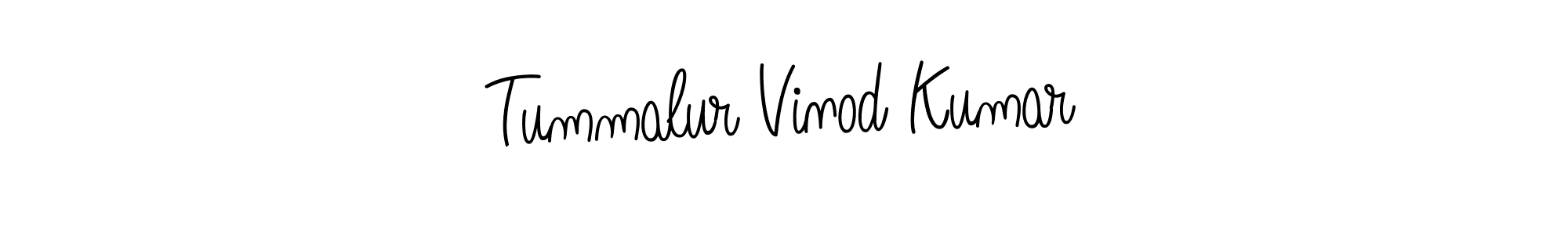 Make a short Tummalur Vinod Kumar signature style. Manage your documents anywhere anytime using Angelique-Rose-font-FFP. Create and add eSignatures, submit forms, share and send files easily. Tummalur Vinod Kumar signature style 5 images and pictures png