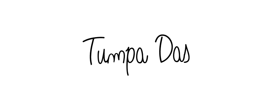 You should practise on your own different ways (Angelique-Rose-font-FFP) to write your name (Tumpa Das) in signature. don't let someone else do it for you. Tumpa Das signature style 5 images and pictures png