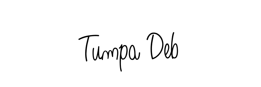 Once you've used our free online signature maker to create your best signature Angelique-Rose-font-FFP style, it's time to enjoy all of the benefits that Tumpa Deb name signing documents. Tumpa Deb signature style 5 images and pictures png