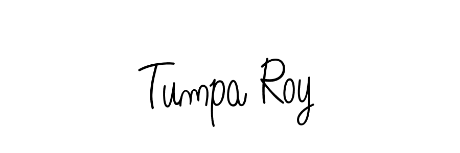 You should practise on your own different ways (Angelique-Rose-font-FFP) to write your name (Tumpa Roy) in signature. don't let someone else do it for you. Tumpa Roy signature style 5 images and pictures png