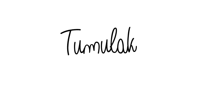 How to Draw Tumulak signature style? Angelique-Rose-font-FFP is a latest design signature styles for name Tumulak. Tumulak signature style 5 images and pictures png