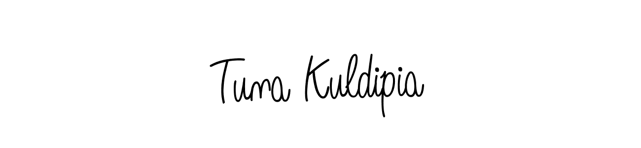 How to Draw Tuna Kuldipia signature style? Angelique-Rose-font-FFP is a latest design signature styles for name Tuna Kuldipia. Tuna Kuldipia signature style 5 images and pictures png