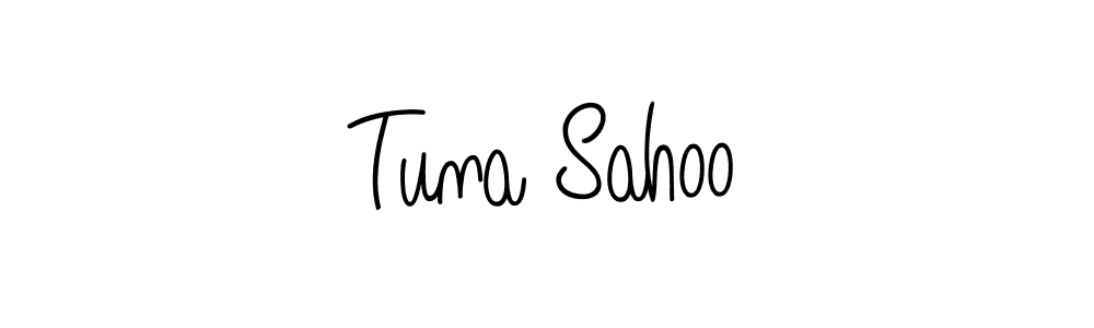 Also You can easily find your signature by using the search form. We will create Tuna Sahoo name handwritten signature images for you free of cost using Angelique-Rose-font-FFP sign style. Tuna Sahoo signature style 5 images and pictures png