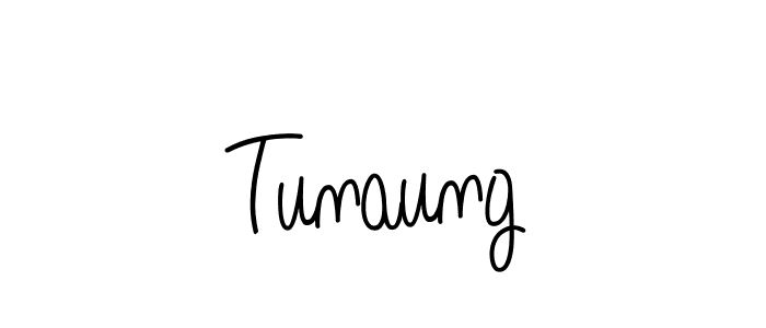 The best way (Angelique-Rose-font-FFP) to make a short signature is to pick only two or three words in your name. The name Tunaung include a total of six letters. For converting this name. Tunaung signature style 5 images and pictures png