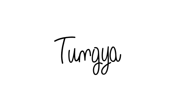 Use a signature maker to create a handwritten signature online. With this signature software, you can design (Angelique-Rose-font-FFP) your own signature for name Tungya. Tungya signature style 5 images and pictures png