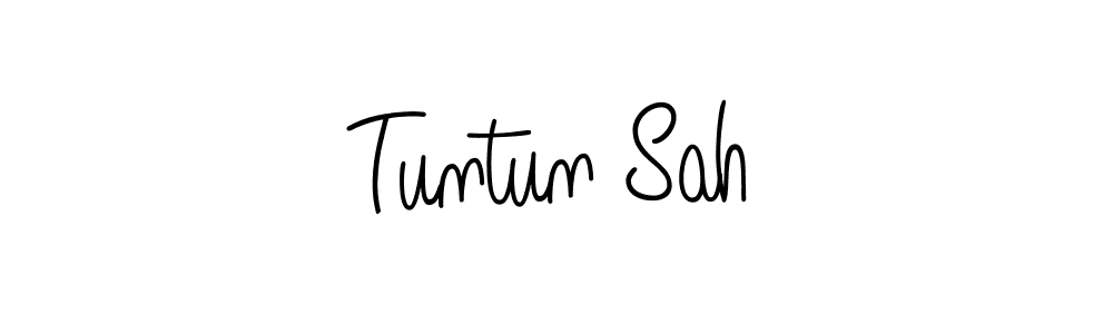 Create a beautiful signature design for name Tuntun Sah. With this signature (Angelique-Rose-font-FFP) fonts, you can make a handwritten signature for free. Tuntun Sah signature style 5 images and pictures png