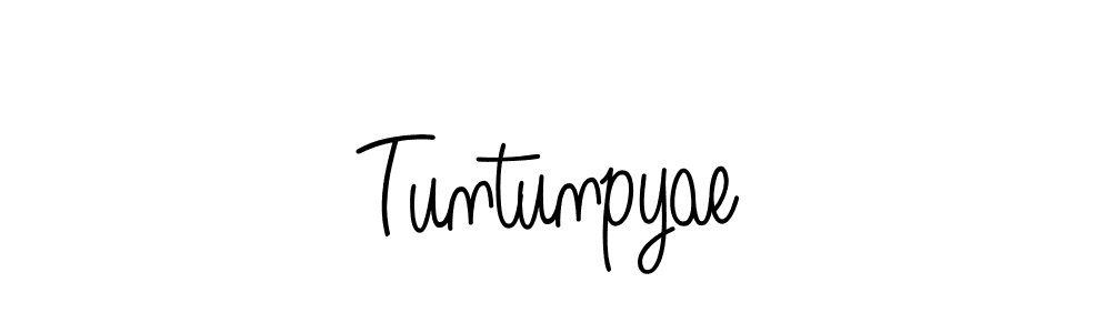 Also we have Tuntunpyae name is the best signature style. Create professional handwritten signature collection using Angelique-Rose-font-FFP autograph style. Tuntunpyae signature style 5 images and pictures png