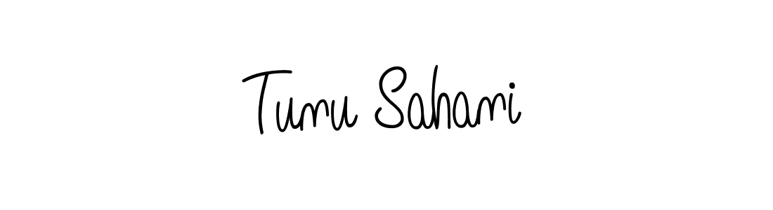 Once you've used our free online signature maker to create your best signature Angelique-Rose-font-FFP style, it's time to enjoy all of the benefits that Tunu Sahani name signing documents. Tunu Sahani signature style 5 images and pictures png