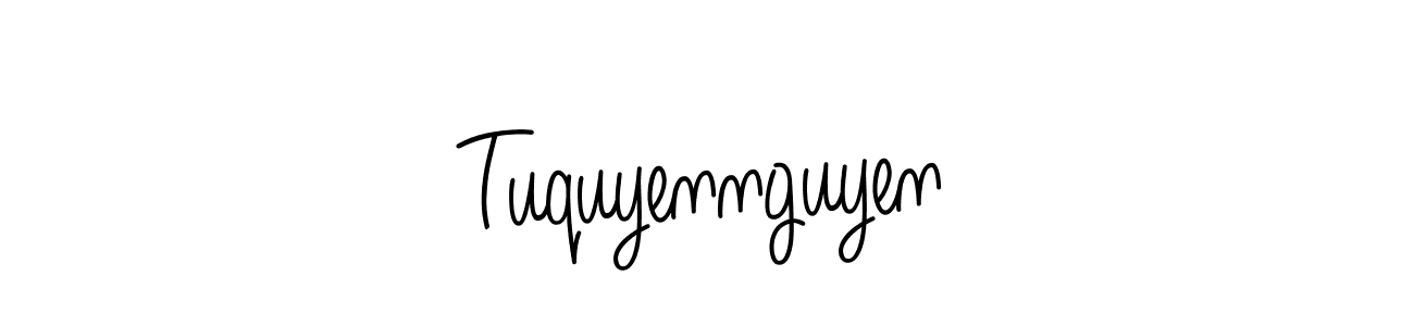 Design your own signature with our free online signature maker. With this signature software, you can create a handwritten (Angelique-Rose-font-FFP) signature for name Tuquyennguyen. Tuquyennguyen signature style 5 images and pictures png
