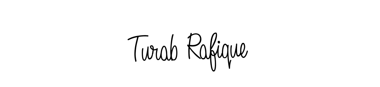 Once you've used our free online signature maker to create your best signature Angelique-Rose-font-FFP style, it's time to enjoy all of the benefits that Turab Rafique name signing documents. Turab Rafique signature style 5 images and pictures png