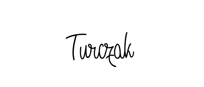 Use a signature maker to create a handwritten signature online. With this signature software, you can design (Angelique-Rose-font-FFP) your own signature for name Turczak. Turczak signature style 5 images and pictures png