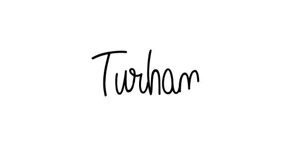 Turhan stylish signature style. Best Handwritten Sign (Angelique-Rose-font-FFP) for my name. Handwritten Signature Collection Ideas for my name Turhan. Turhan signature style 5 images and pictures png