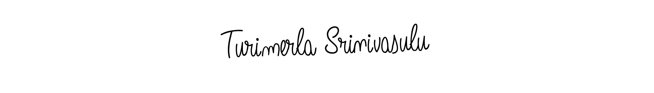 Use a signature maker to create a handwritten signature online. With this signature software, you can design (Angelique-Rose-font-FFP) your own signature for name Turimerla Srinivasulu. Turimerla Srinivasulu signature style 5 images and pictures png