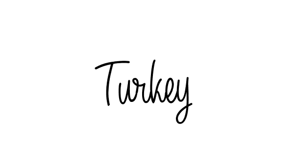 Turkey stylish signature style. Best Handwritten Sign (Angelique-Rose-font-FFP) for my name. Handwritten Signature Collection Ideas for my name Turkey. Turkey signature style 5 images and pictures png