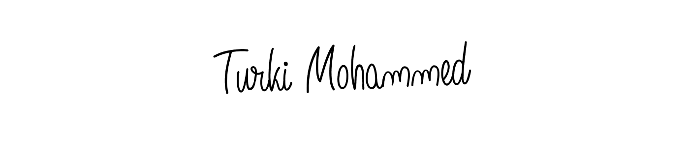 It looks lik you need a new signature style for name Turki Mohammed. Design unique handwritten (Angelique-Rose-font-FFP) signature with our free signature maker in just a few clicks. Turki Mohammed signature style 5 images and pictures png