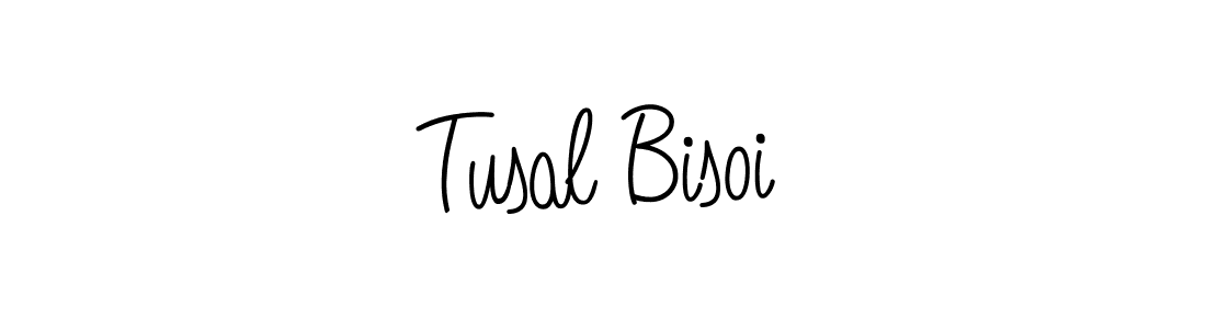 Tusal Bisoi stylish signature style. Best Handwritten Sign (Angelique-Rose-font-FFP) for my name. Handwritten Signature Collection Ideas for my name Tusal Bisoi. Tusal Bisoi signature style 5 images and pictures png