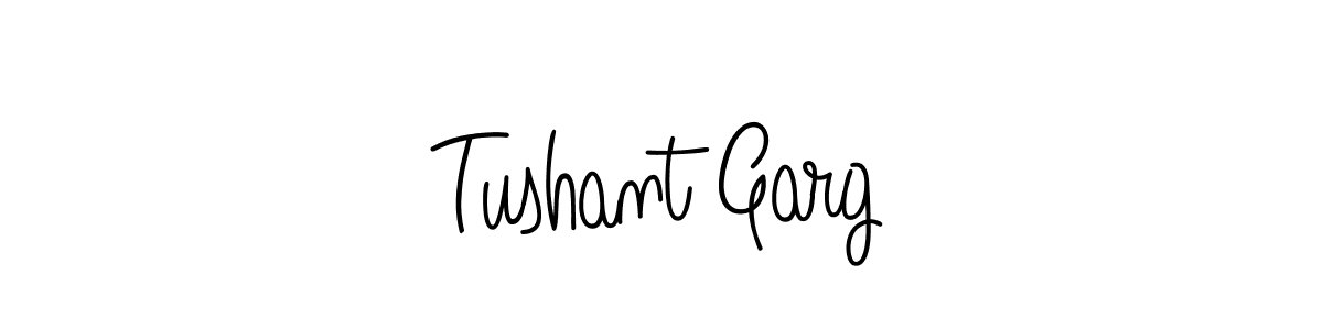 You should practise on your own different ways (Angelique-Rose-font-FFP) to write your name (Tushant Garg) in signature. don't let someone else do it for you. Tushant Garg signature style 5 images and pictures png