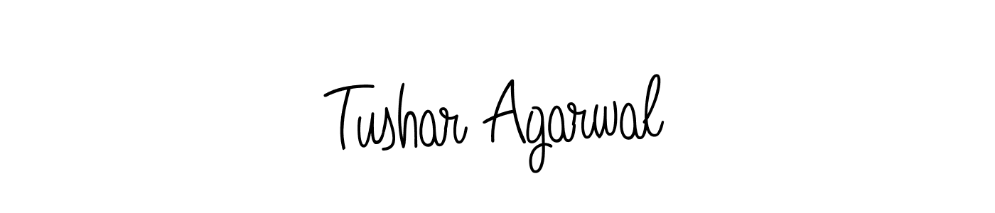 Use a signature maker to create a handwritten signature online. With this signature software, you can design (Angelique-Rose-font-FFP) your own signature for name Tushar Agarwal. Tushar Agarwal signature style 5 images and pictures png