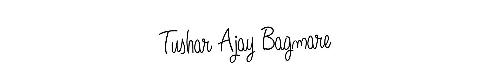 Tushar Ajay Bagmare stylish signature style. Best Handwritten Sign (Angelique-Rose-font-FFP) for my name. Handwritten Signature Collection Ideas for my name Tushar Ajay Bagmare. Tushar Ajay Bagmare signature style 5 images and pictures png