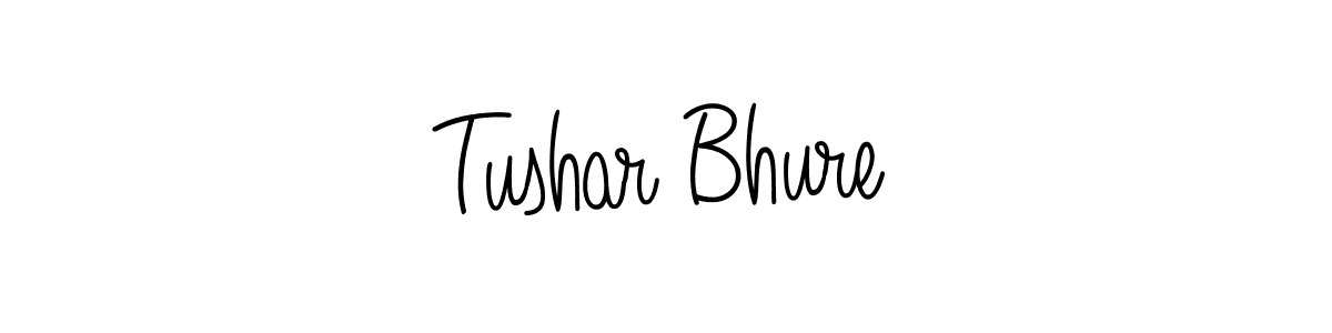 Use a signature maker to create a handwritten signature online. With this signature software, you can design (Angelique-Rose-font-FFP) your own signature for name Tushar Bhure. Tushar Bhure signature style 5 images and pictures png