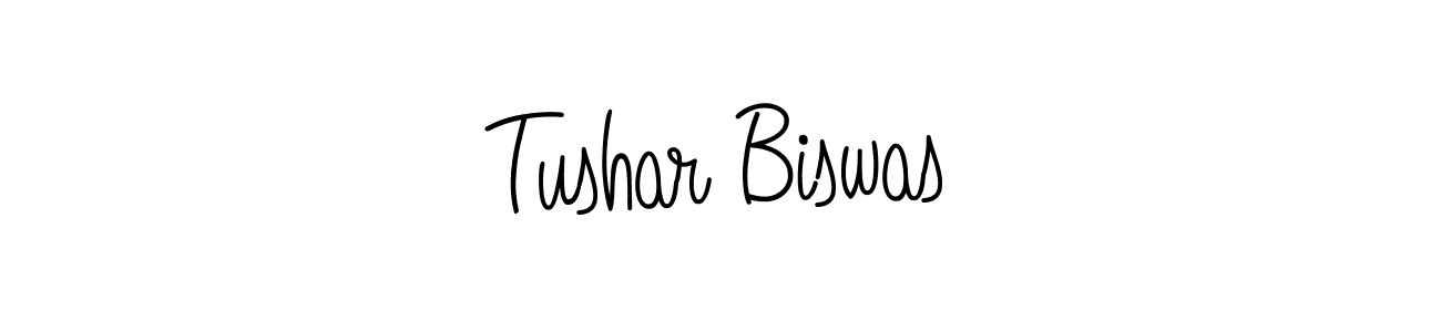 The best way (Angelique-Rose-font-FFP) to make a short signature is to pick only two or three words in your name. The name Tushar Biswas include a total of six letters. For converting this name. Tushar Biswas signature style 5 images and pictures png