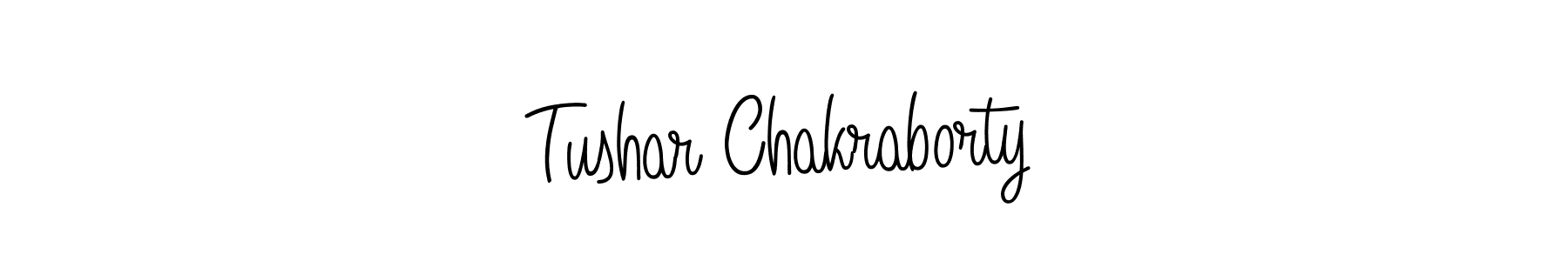 How to make Tushar Chakraborty name signature. Use Angelique-Rose-font-FFP style for creating short signs online. This is the latest handwritten sign. Tushar Chakraborty signature style 5 images and pictures png