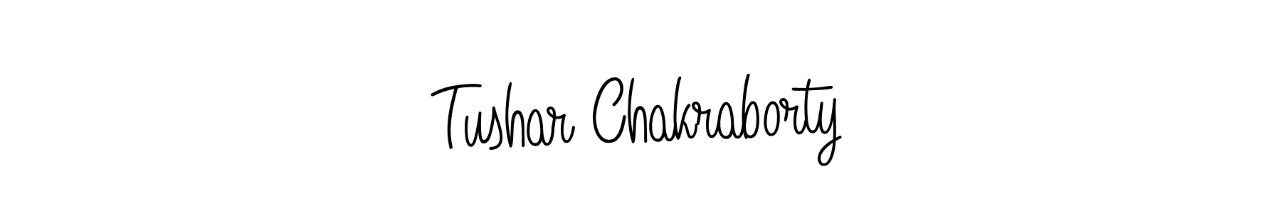 How to make Tushar Chakraborty name signature. Use Angelique-Rose-font-FFP style for creating short signs online. This is the latest handwritten sign. Tushar Chakraborty signature style 5 images and pictures png