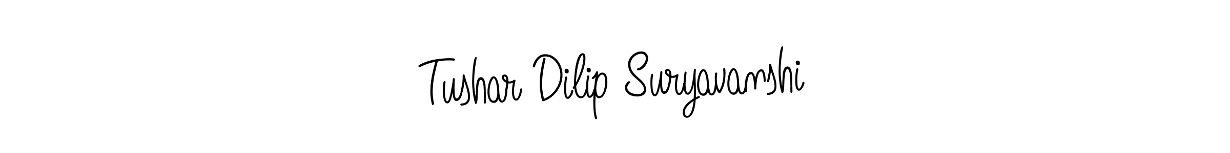 Also You can easily find your signature by using the search form. We will create Tushar Dilip Suryavanshi name handwritten signature images for you free of cost using Angelique-Rose-font-FFP sign style. Tushar Dilip Suryavanshi signature style 5 images and pictures png