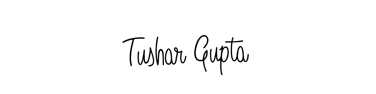Use a signature maker to create a handwritten signature online. With this signature software, you can design (Angelique-Rose-font-FFP) your own signature for name Tushar Gupta. Tushar Gupta signature style 5 images and pictures png