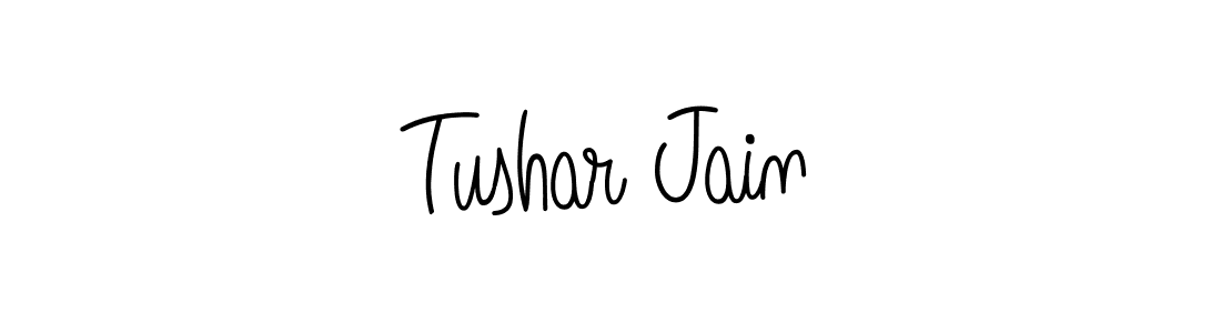 Tushar Jain stylish signature style. Best Handwritten Sign (Angelique-Rose-font-FFP) for my name. Handwritten Signature Collection Ideas for my name Tushar Jain. Tushar Jain signature style 5 images and pictures png