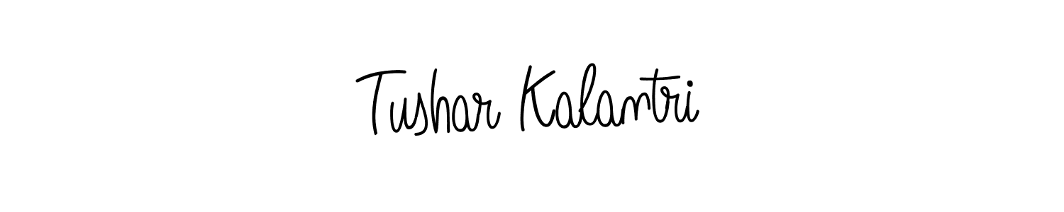 Use a signature maker to create a handwritten signature online. With this signature software, you can design (Angelique-Rose-font-FFP) your own signature for name Tushar Kalantri. Tushar Kalantri signature style 5 images and pictures png