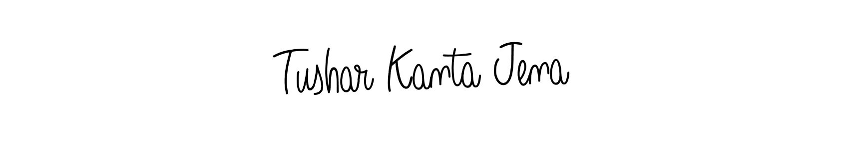 Make a beautiful signature design for name Tushar Kanta Jena. With this signature (Angelique-Rose-font-FFP) style, you can create a handwritten signature for free. Tushar Kanta Jena signature style 5 images and pictures png
