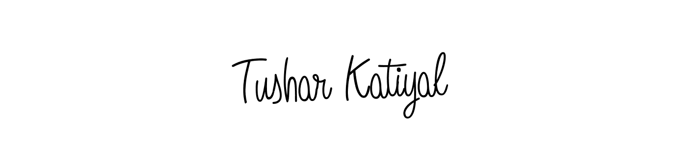 How to Draw Tushar Katiyal signature style? Angelique-Rose-font-FFP is a latest design signature styles for name Tushar Katiyal. Tushar Katiyal signature style 5 images and pictures png