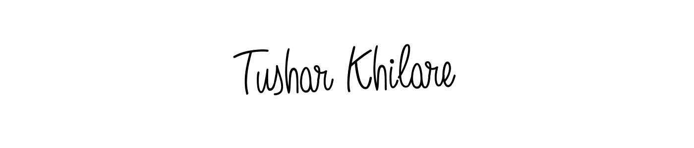Create a beautiful signature design for name Tushar Khilare. With this signature (Angelique-Rose-font-FFP) fonts, you can make a handwritten signature for free. Tushar Khilare signature style 5 images and pictures png