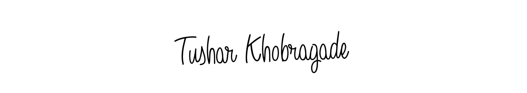 Tushar Khobragade stylish signature style. Best Handwritten Sign (Angelique-Rose-font-FFP) for my name. Handwritten Signature Collection Ideas for my name Tushar Khobragade. Tushar Khobragade signature style 5 images and pictures png