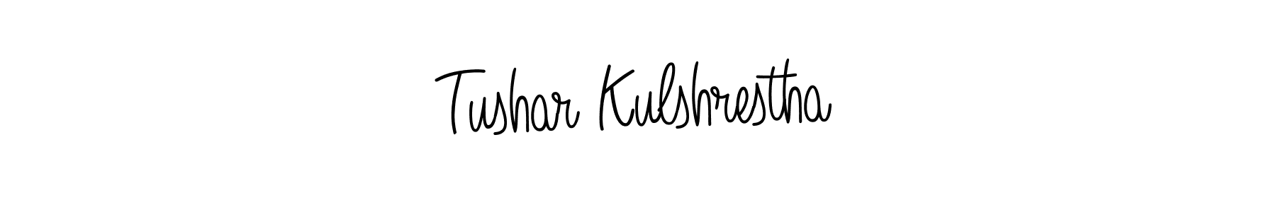 The best way (Angelique-Rose-font-FFP) to make a short signature is to pick only two or three words in your name. The name Tushar Kulshrestha include a total of six letters. For converting this name. Tushar Kulshrestha signature style 5 images and pictures png