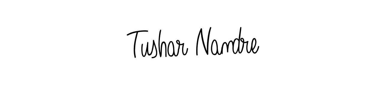 How to make Tushar Nandre signature? Angelique-Rose-font-FFP is a professional autograph style. Create handwritten signature for Tushar Nandre name. Tushar Nandre signature style 5 images and pictures png