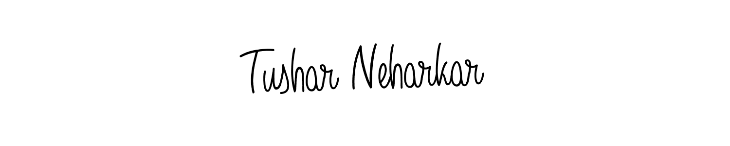 Design your own signature with our free online signature maker. With this signature software, you can create a handwritten (Angelique-Rose-font-FFP) signature for name Tushar Neharkar. Tushar Neharkar signature style 5 images and pictures png