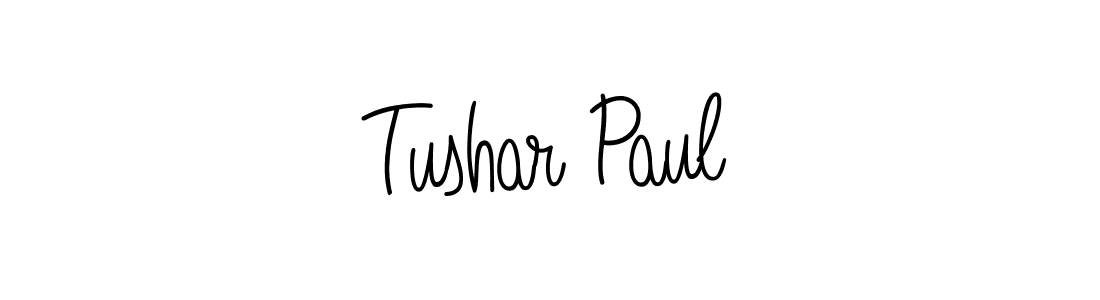 You should practise on your own different ways (Angelique-Rose-font-FFP) to write your name (Tushar Paul) in signature. don't let someone else do it for you. Tushar Paul signature style 5 images and pictures png