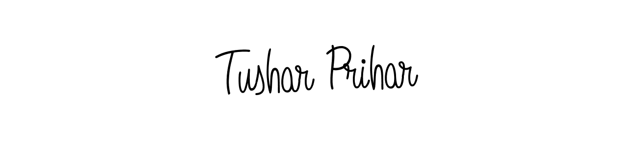 How to make Tushar Prihar signature? Angelique-Rose-font-FFP is a professional autograph style. Create handwritten signature for Tushar Prihar name. Tushar Prihar signature style 5 images and pictures png