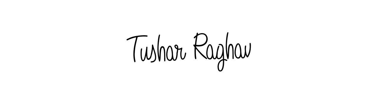 How to make Tushar Raghav name signature. Use Angelique-Rose-font-FFP style for creating short signs online. This is the latest handwritten sign. Tushar Raghav signature style 5 images and pictures png