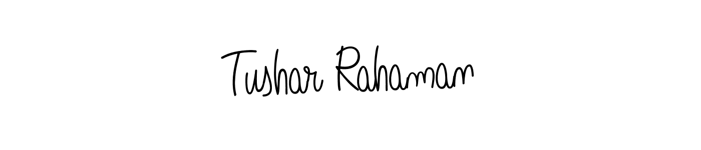 Tushar Rahaman stylish signature style. Best Handwritten Sign (Angelique-Rose-font-FFP) for my name. Handwritten Signature Collection Ideas for my name Tushar Rahaman. Tushar Rahaman signature style 5 images and pictures png