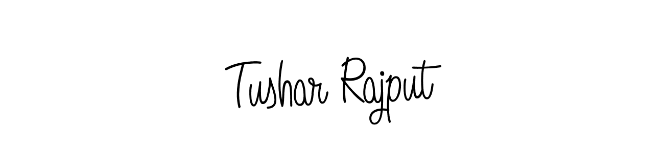 Use a signature maker to create a handwritten signature online. With this signature software, you can design (Angelique-Rose-font-FFP) your own signature for name Tushar Rajput. Tushar Rajput signature style 5 images and pictures png