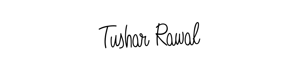 You should practise on your own different ways (Angelique-Rose-font-FFP) to write your name (Tushar Rawal) in signature. don't let someone else do it for you. Tushar Rawal signature style 5 images and pictures png